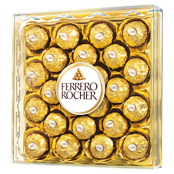 Ferrero Rocher Chrupiący wafelek z kremowym nadzieniem i orzechem laskowym w czekoladzie 300 g