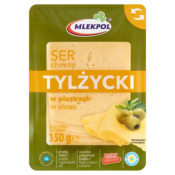 Mlekpol Ser tylżycki w plastrach 150 g