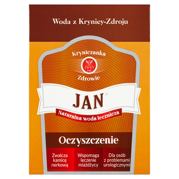 Jan Naturalna woda lecznicza oczyszczenie 3 l