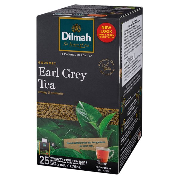 Dilmah Earl Grey Czarna herbata 50 g (25 x 2 g)
