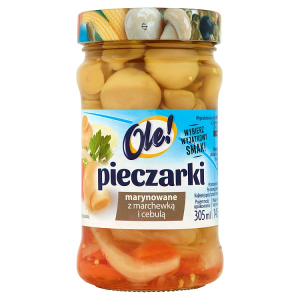 Ole! Pieczarki marynowane z marchewką i cebulą 280 g