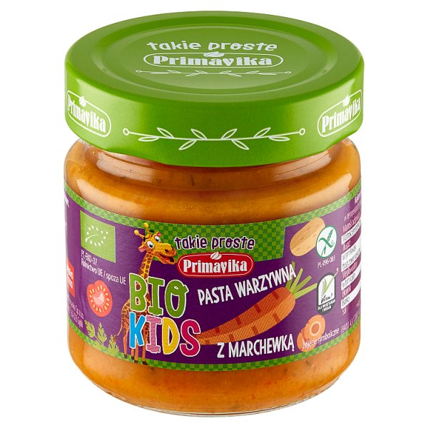 Primavika Bio Kids Pasta warzywna z marchewką 160 g