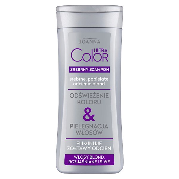 Joanna Ultra Color Srebrny szampon srebrne popielate odcienie blond 200 ml