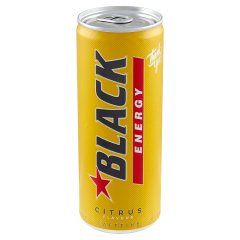 Black Energy Citrus Gazowany napój energetyzujący 250 ml