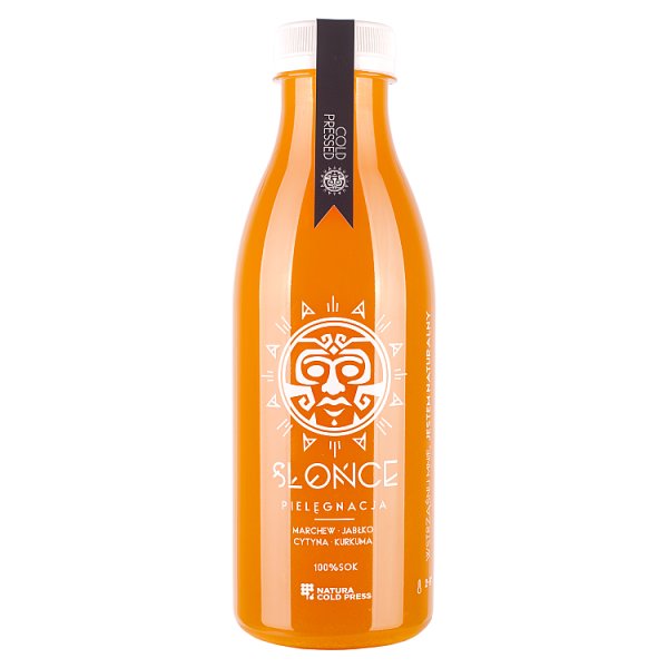 Słońce Sok 100% marchew jabłko cytryna kurkuma pielęgnacja 520 ml
