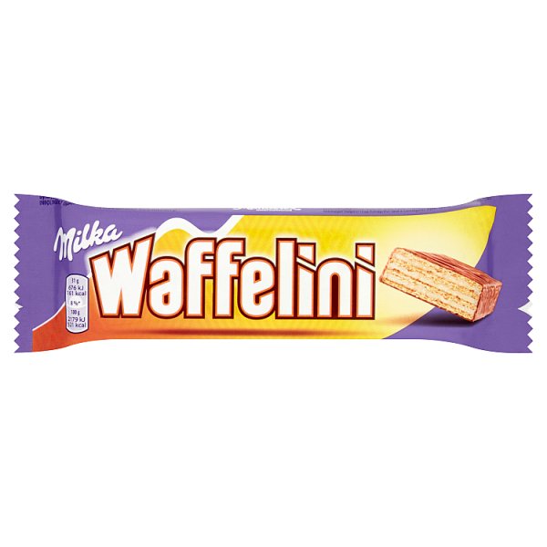 Milka Waffelini Wafelek oblany czekoladą mleczną przekładany kremem 31 g