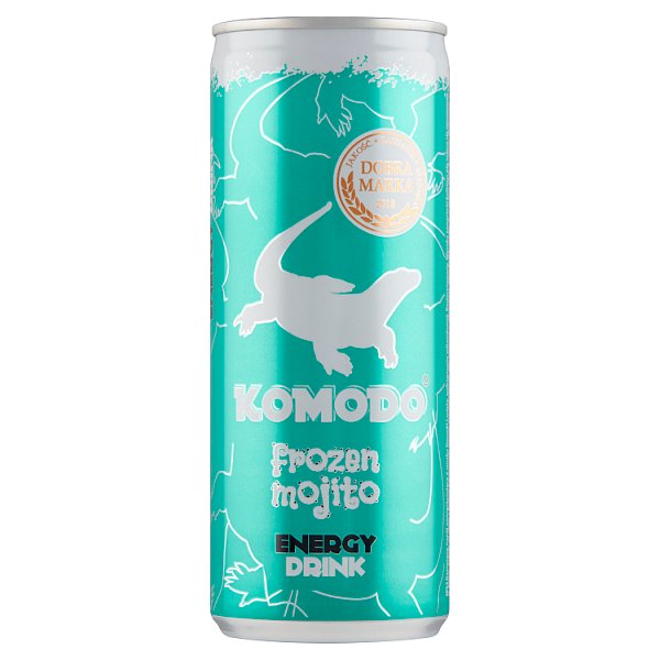 Komodo Gazowany napój energetyzujący o smaku mroźne mojito 250 ml