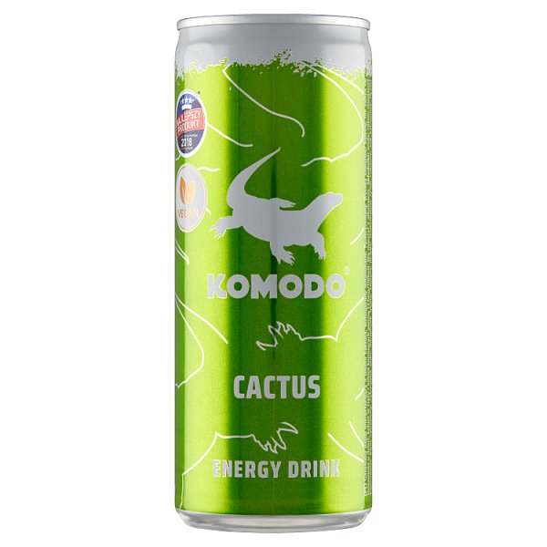 Komodo Gazowany napój energetyzujący o smaku kaktusa 250 ml