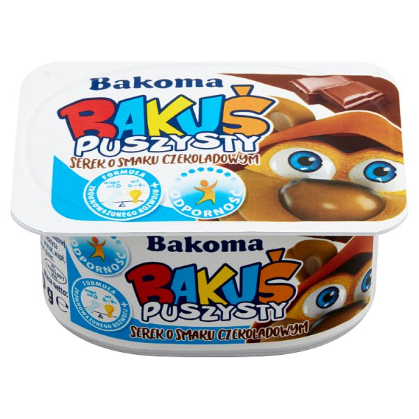 Bakoma Bakuś Puszysty serek o smaku czekoladowym 90 g