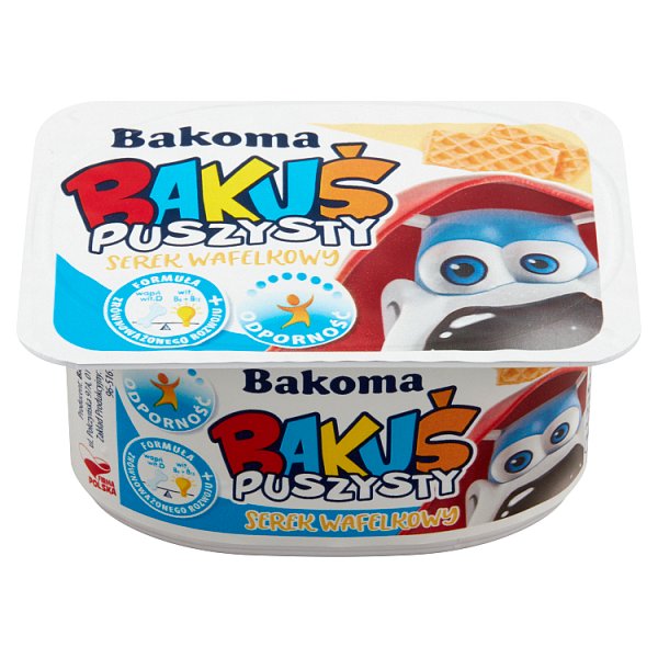 Bakoma Bakuś Puszysty serek wafelkowy 90 g