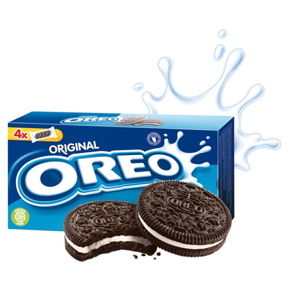 Oreo Original Ciastka kakaowe z nadzieniem o smaku waniliowym 176 g (16 sztuk)