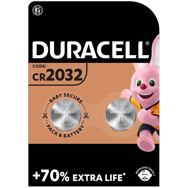 Duracell 2032 3 V/B Baterie litowe 2 sztuki