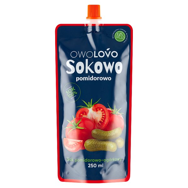 OWOLOVO Sokowo pomidorowo Sok pomidorowo-ogórkowy 250 ml