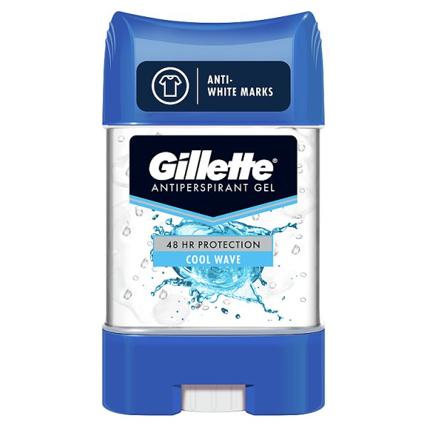 Gillette Cool Wave Przezroczysty żel dla mężczyzn, antyperspirant i dezodorant