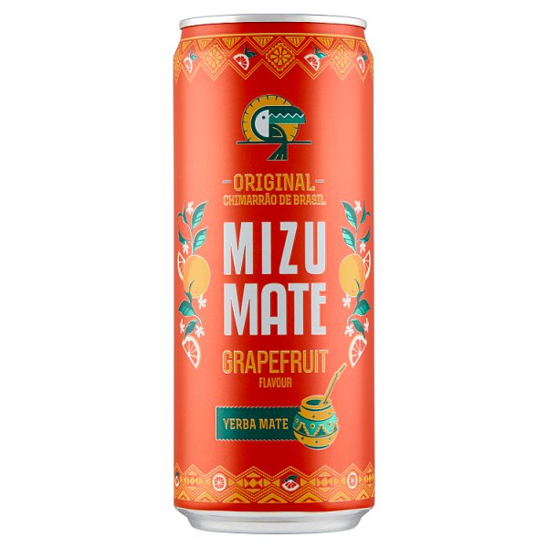 Mizu Mate Grapefruit Napój gazowany z ekstraktem yerba mate o smaku grapefruit 330 ml