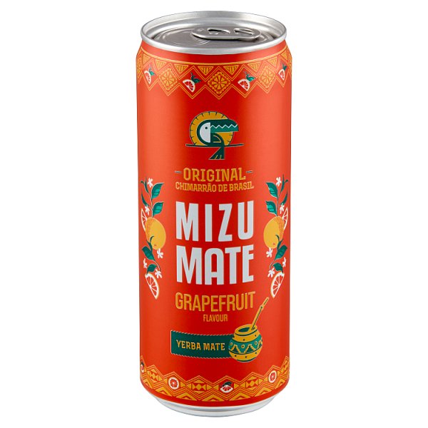 Mizu Mate Grapefruit Napój gazowany z ekstraktem yerba mate o smaku grapefruit 330 ml