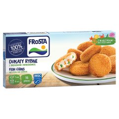 FRoSTA Dukaty rybne z groszkiem i marchewką 320 g (16 sztuk)