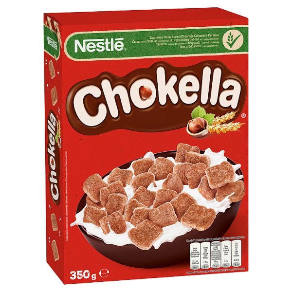 Nestlé Chokella Płatki śniadaniowe o smaku orzechów laskowych 350 g