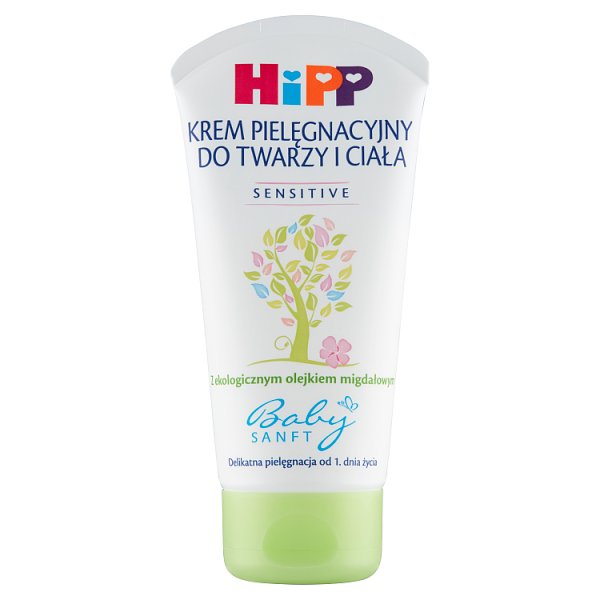 HiPP Babysanft Sensitive Krem pielęgnacyjny do twarzy i ciała 75 ml