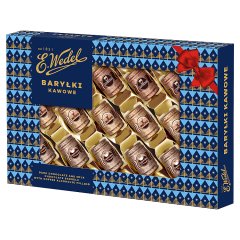 E. Wedel Baryłki kawowe z alkoholem w czekoladzie deserowej i mlecznej 300 g