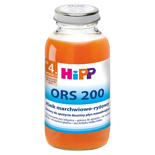 HiPP ORS 200 Kleik marchwiowo-ryżowy po 4. miesiącu 0,2 l