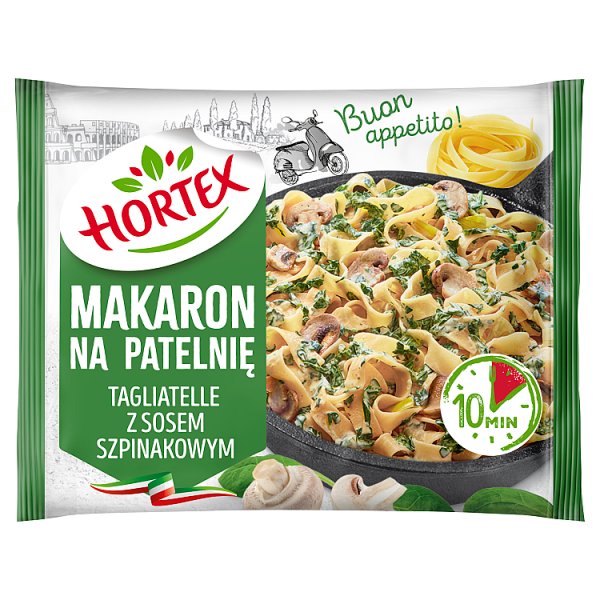Hortex Makaron na patelnię tagliatelle z sosem szpinakowym 450 g