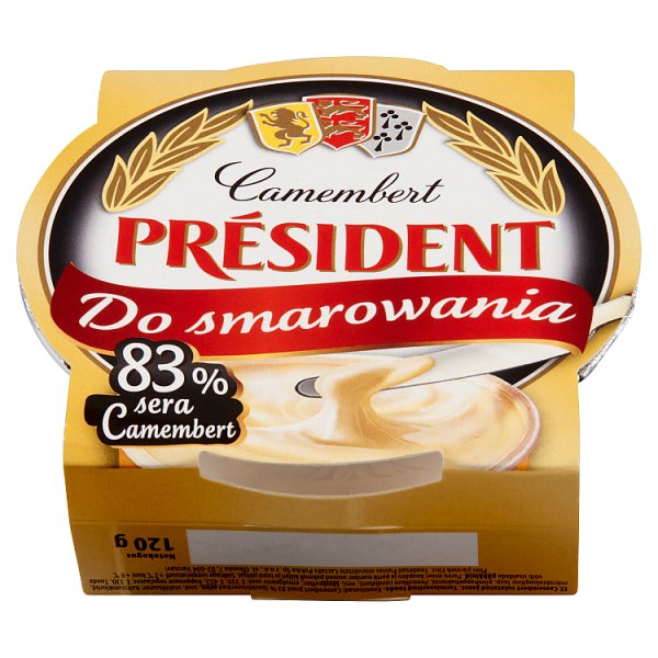 Président Ser topiony Camembert do smarowania 120 g