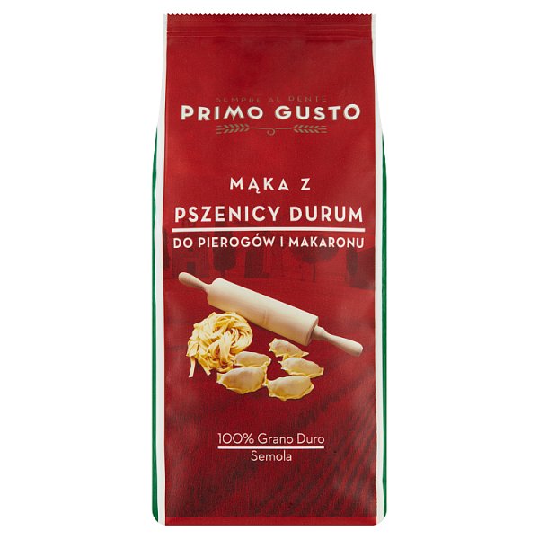 Primo Gusto Mąka z pszenicy durum do pierogów i makaronu 500 g