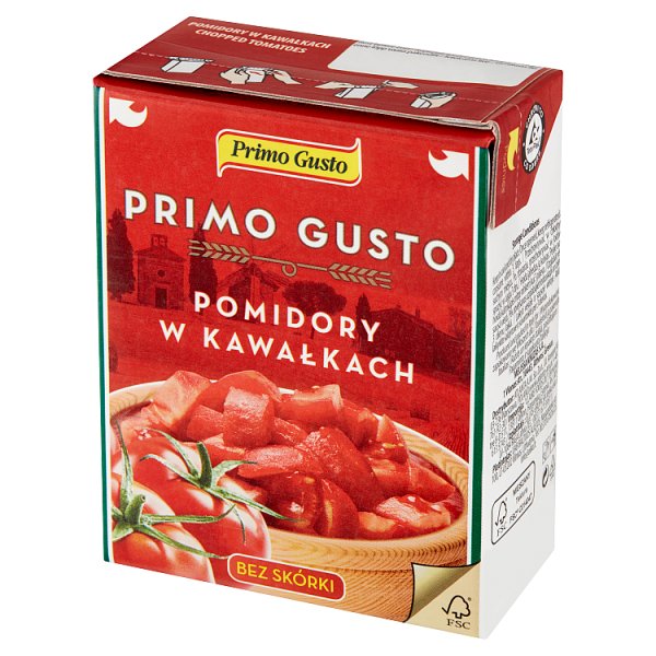 Primo Gusto Pomidory w kawałkach bez skórki 390 g