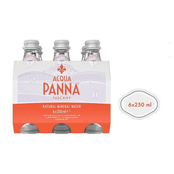 Acqua Panna Naturalna woda mineralna niegazowana 1,5 l (6 x 250 ml)