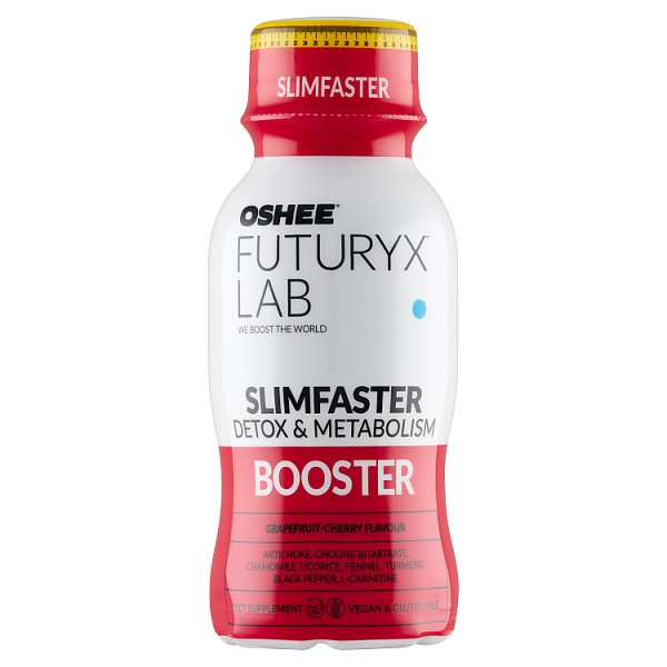 Oshee Futuryx Lab Slimfaster Suplement diety gazowany napój o smaku grejpfrutowo-wiśniowym 100 ml