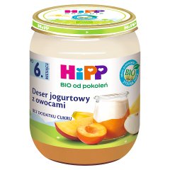 HiPP BIO Owocowy Duet Deser jogurtowy z owocami po 6. miesiącu 160 g