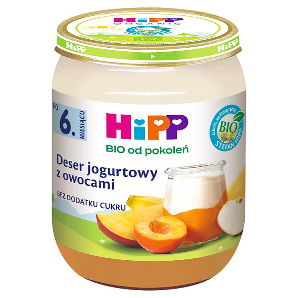 HiPP BIO Owocowy Duet Deser jogurtowy z owocami po 6. miesiącu 160 g