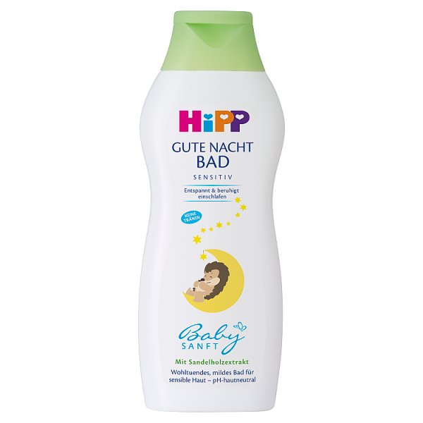 HiPP Babysanft Sensitive Na dobranoc Płyn do kąpieli dla dzieci od 1. dnia życia 350 ml