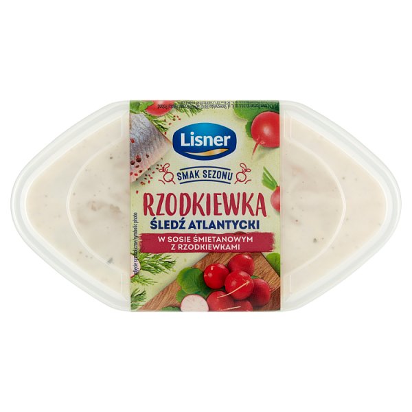 Lisner Smak Sezonu Śledź atlantycki w sosie śmietanowym z rzodkiewkami 280 g