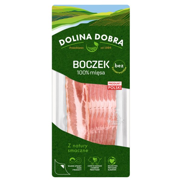 Dolina Dobra Boczek 100 % mięsa 100 g