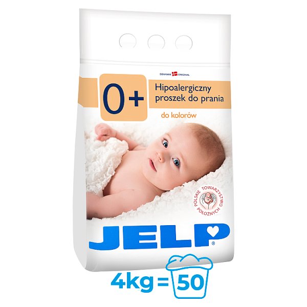 JELP 0+ Hipoalergiczny proszek do prania do kolorów 4 kg (50 prań)