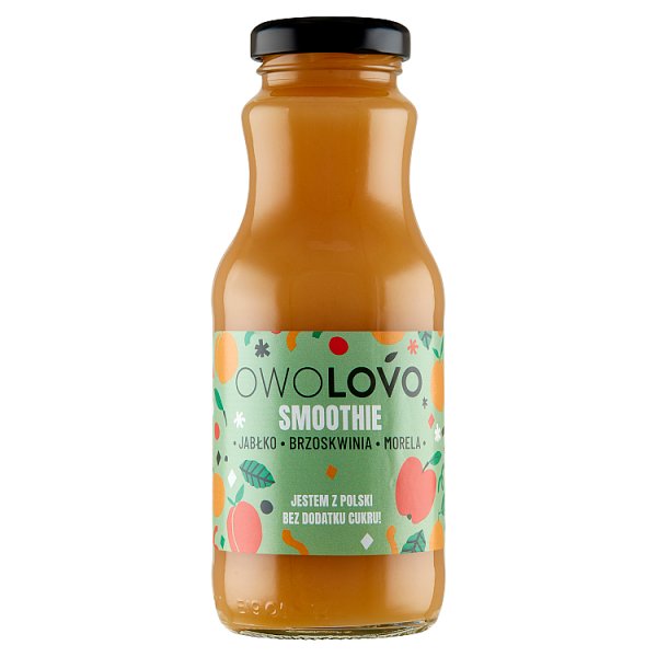 OWOLOVO Smoothie jabłko brzoskwinia morela 250 ml