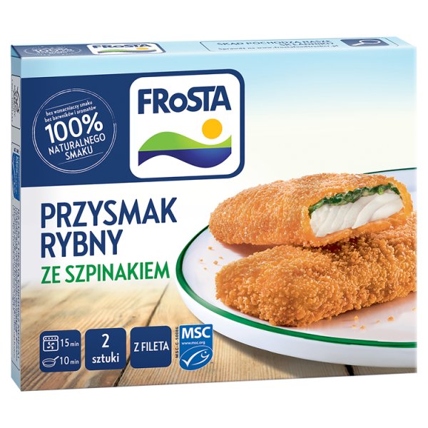 FRoSTA Przysmak rybny ze szpinakiem 220 g