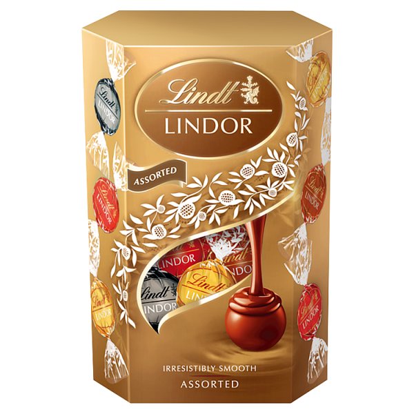 Lindt Lindor Praliny z czekolady mlecznej białej i gorzkiej 200 g
