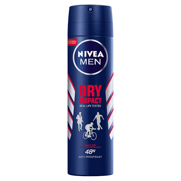 Nivea MEN DRY Impact Antyperspirant Spray 150 ml