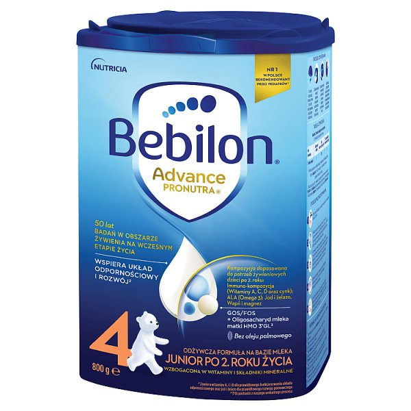 Bebilon 4 Advance Pronutra Junior Formuła na bazie mleka po 2. roku życia 800 g