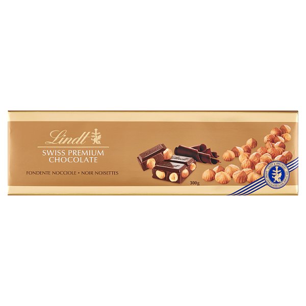 Lindt Szwajcarska czekolada deserowa z całymi orzechami laskowymi prażonymi 300 g