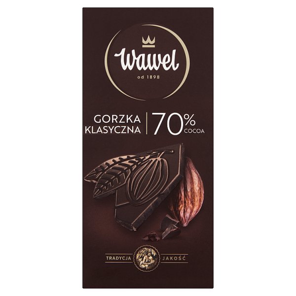 Wawel Czekolada gorzka 70 % cocoa klasyczna 100 g