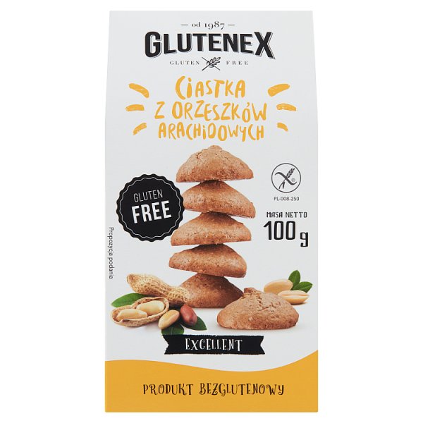 Glutenex Ciastka z orzeszków arachidowych 100 g