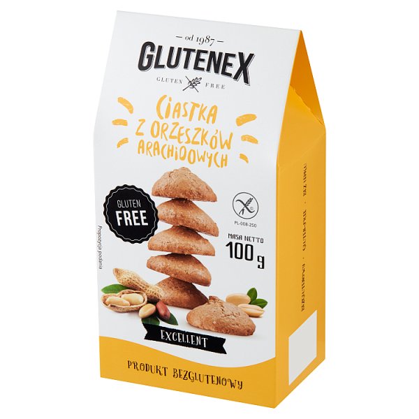 Glutenex Ciastka z orzeszków arachidowych 100 g