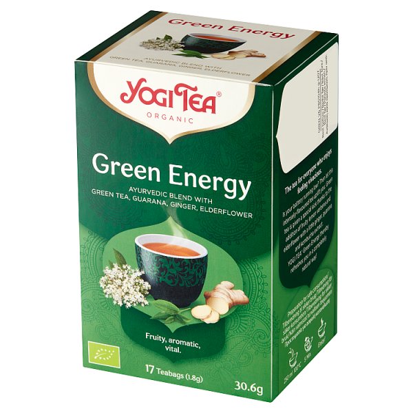 Yogi Tea Herbata zielona energia 30,6 g (17 x 1,8 g)