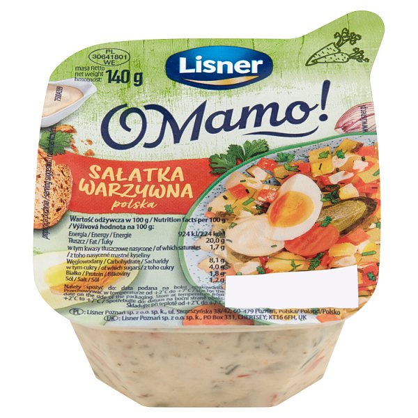 Lisner O Mamo! Sałatka warzywna polska 140 g