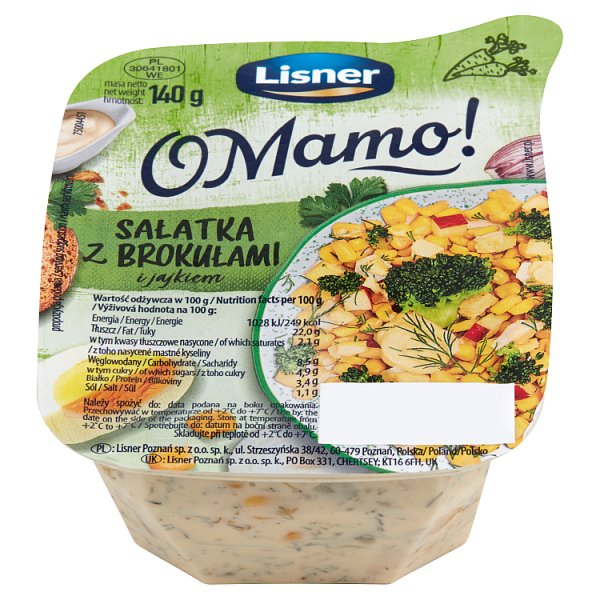 Lisner O Mamo! Sałatka z brokułami i jajkiem 140 g