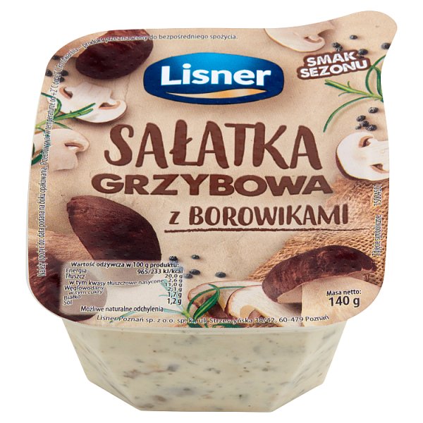 Lisner Sałatka grzybowa z borowikami 140 g